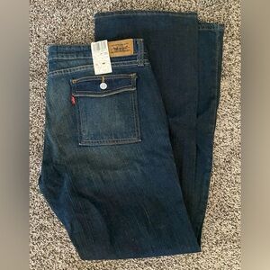 NWT Levis 545 Jeans 12 M Dark Blue Low Stretch Boot Cut Denim 12M